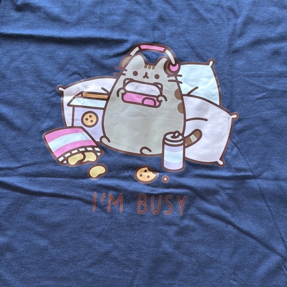 Pusheen I’m Busy Tee - Picture 2 of 5
